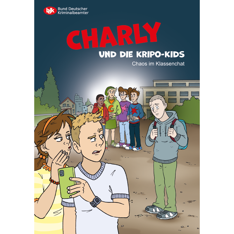 BDK Kripo-Tipps Titelbild des Comics BDK Charly und die Kripo Kids